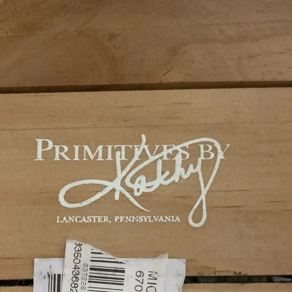 Primitives by Kathy Wooden Plaque cactus nail art new( Dillards) 5 X 7